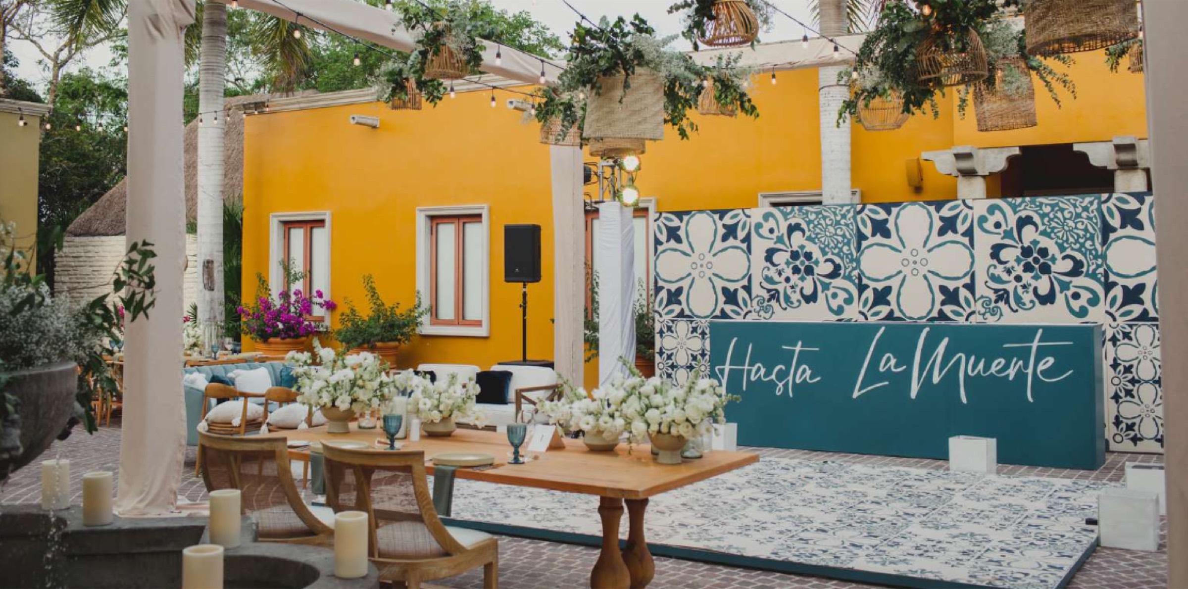 Inside Canteiro's production complex in Cancún — design, fabrication, and floral studios under one roof